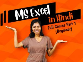 ms excel in hindi full tutorial part 1